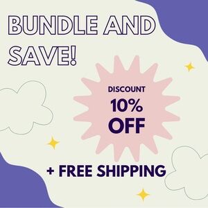 Bundle and Save for Discounts and FREE SHIPPING on any bundle purchase!